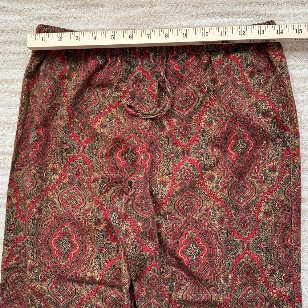 EUC Lauren Ralph Lauren Women's 2-Pc. Paisley-Print Pajamas Set Size Small